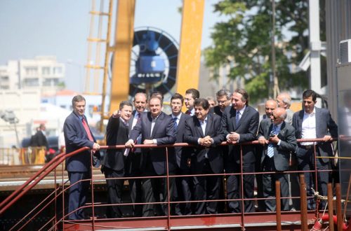 VISIT OF THE PRIME MINISTER AT A WORKSITE OF THESSALONIKI METRO – Mr. Karamanlis was informed on the progress of works