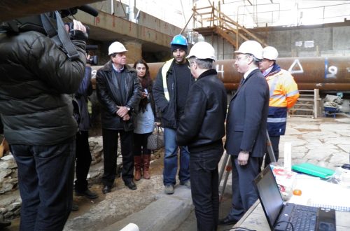 THESSALONIKI METRO – Visit of Deputy Minister Yannis Mangriotis at Thessaloniki Metro