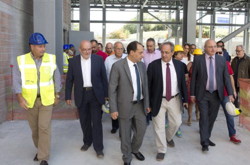 ΜΕΤΡΟ ΘΕΣΣΑΛΟΝΙΚΗΣ: Επίσκεψη του Υπουργού Υποδομών και Μεταφορών κ. Χρήστου Σπίρτζη, στο αμαξοστάσιο του Μετρό Θεσσαλονίκης, στην Πυλαία, συνοδευόμενος από τον Πρόεδρο της Αττικό Μετρό Α.Ε., Καθηγητή Γιάννη Α. Μυλόπουλο και τον Αντιπρόεδρο και Διευθύνοντα Σύμβουλο, Θεόδωρο Παπαδόπουλο.