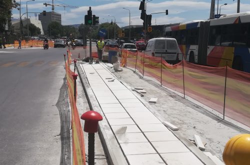 THESSALONIKI METRO: SINTRIVANI Station / EXPO Abolition of Worksite Occupation/Removal of Fences  Reinstatement of Traffic