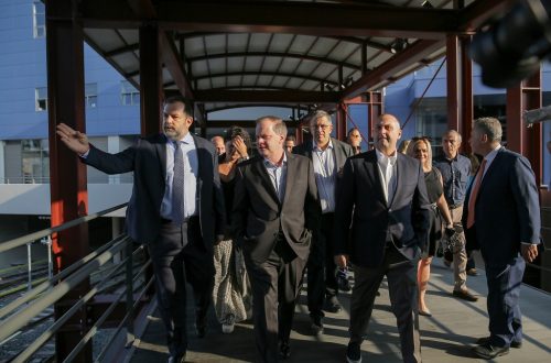 Μετρό Θεσσαλονίκης: Κοινή Συνέντευξη Τύπου των Υπουργών Υποδομών και Μεταφορών, Κώστα Καραμανλή και Πολιτισμού και Αθλητισμού, Λίνας Μενδώνη