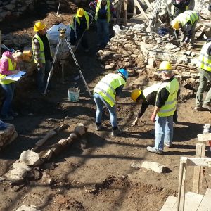 Excavation works in progress