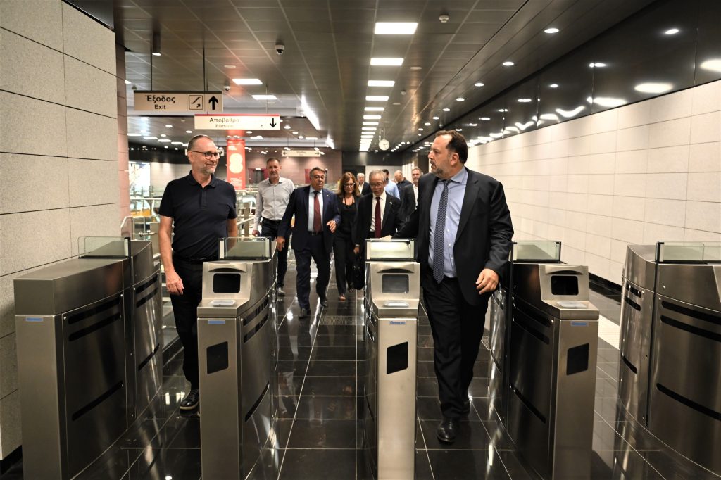 Mr. CARSTEN RASMUSSEN AT THE THESSALONIKI METRO